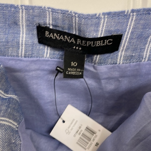 NWT Banana Republic blue striped belted dress - Picture 11 of 12